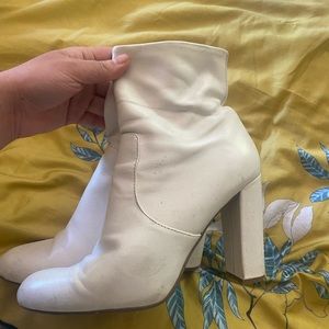 Steve Madden White Boots